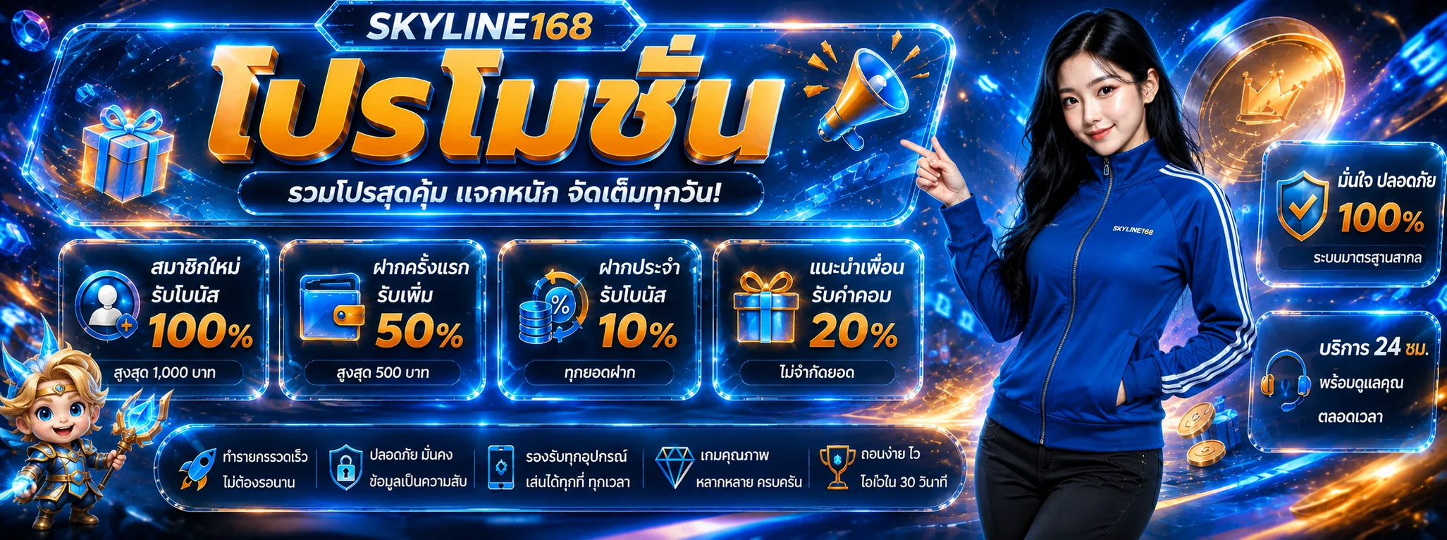 SKYLINE168 เว็บตรง ทางเข้าเล่นสล็อต ระบบออโต้